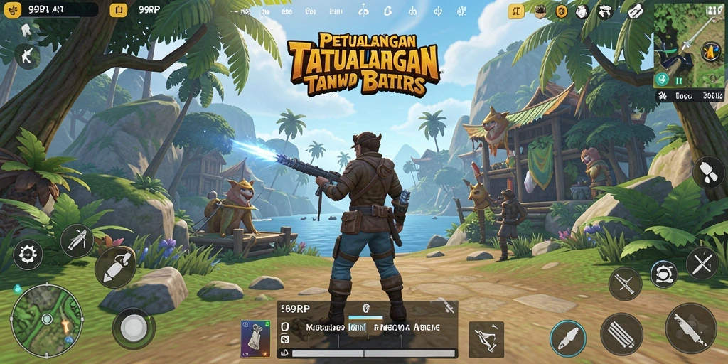 Screenshot gameplay 99RP yang menampilkan petualangan di dunia terbuka.