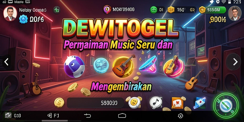 Tampilan menarik dari gameplay DEWITOGEL dengan berbagai lagu.