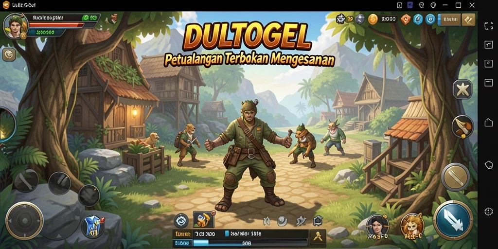 Gameplay DULTOGEL menampilkan petualangan seru di dunia terbuka.