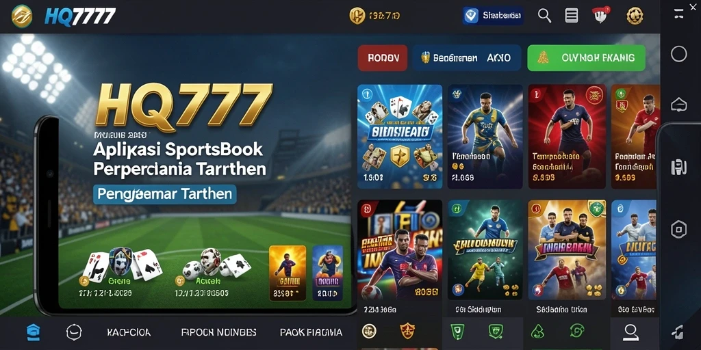 Tampilan gameplay menarik di aplikasi Sportsbook HQ777.