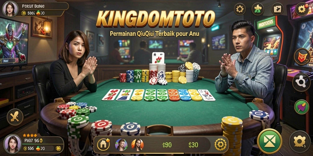 Tampilan gameplay QiuQiu yang seru dan kompetitif.