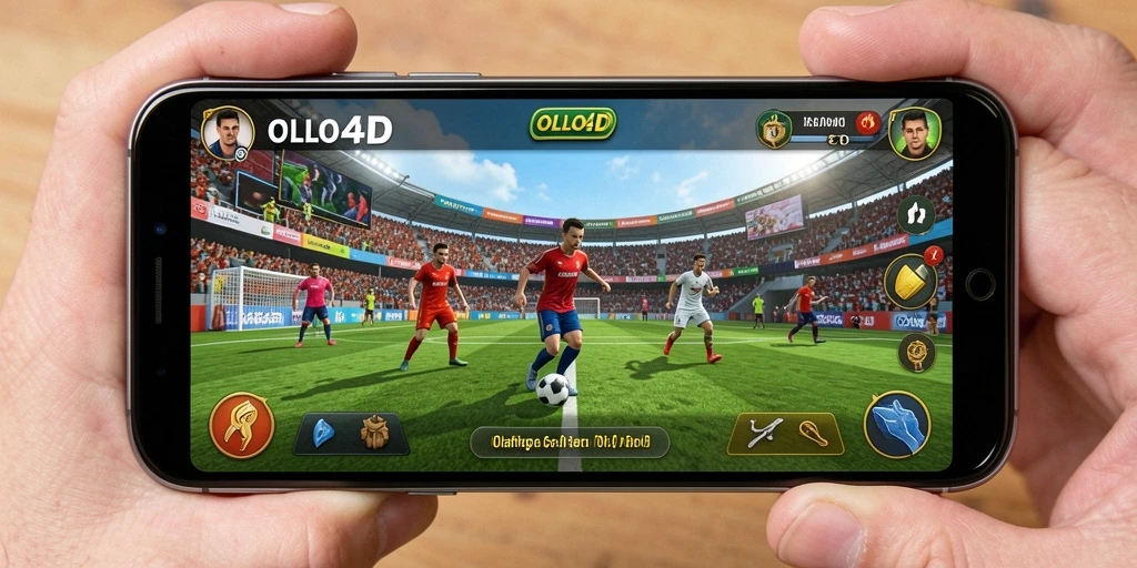 Tampilan menarik gameplay <strong>OLLO4D</strong> dalam aksi olahraga.