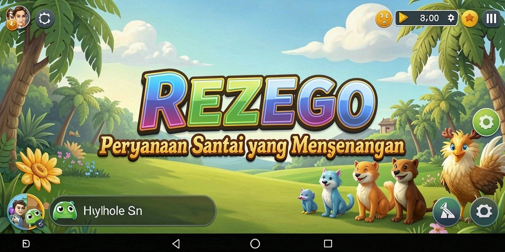 Tampilan menarik dari gameplay REZEGO yang seru.